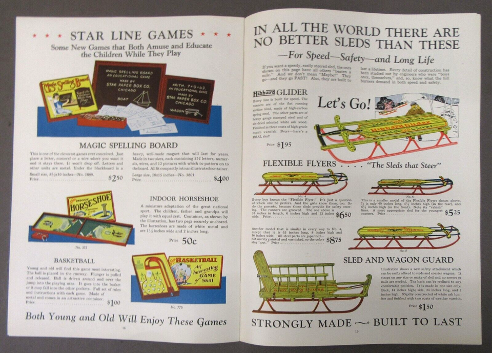 rare 1920s MARCH OF THE TOYS CATALOG Arcade Hustler Sandy Andy