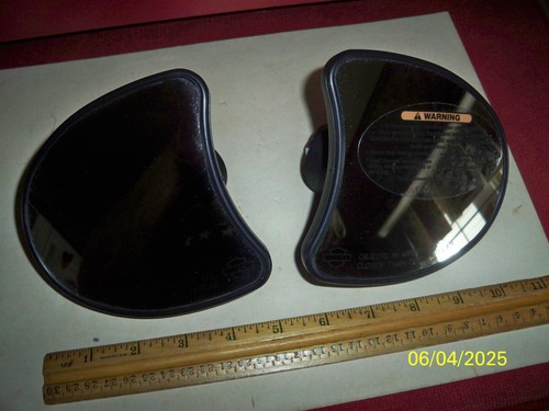 OEM Harley Davidson HD Pair of Black Touring Mirrors 46R-028062 A047108 Fairing - Picture 3 of 4