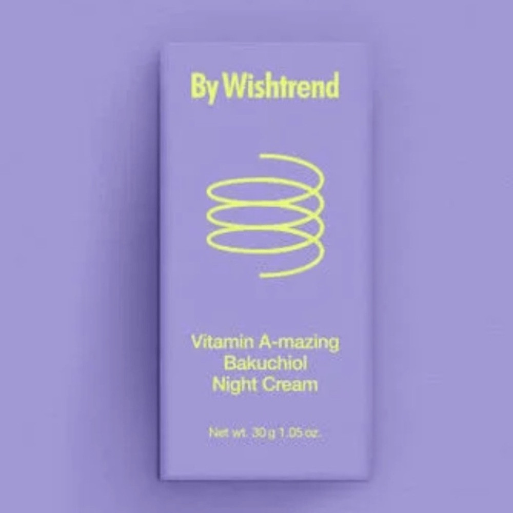 NIB New By Wishtrend Vitamin A-mazing Bakuchiol Night Cream 1.05 oz/30g Skincare