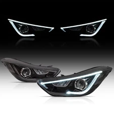 For 2012-2015 Hyundai Elantra VLAND Projector Headlights LED DRL Left&Right Side
