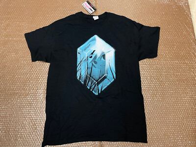 ZELDA T-SHIRT GILDAN HEAVY COTTON MEN'S LARGE BLACK NERD BLOCK LINK