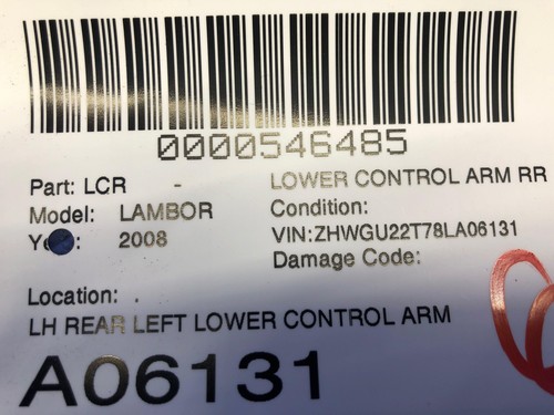 2004-2008 LAMBORGHINI GALLARDO OEM REAR LEFT LOWER CONTROL ARM - Picture 15 of 15