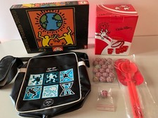 LOT SET CARAFE VERRES PUZZLE SAC CAPSULES SPECIAL KEITH HARING