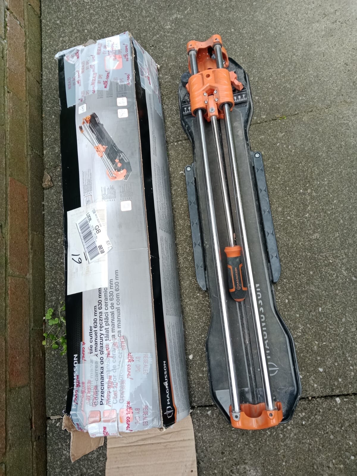 Magnusson 630mm Manual Tile Cutter eBay