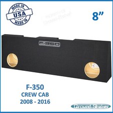 Fits Ford F350 Super Duty Crew Cab 2008 - 2016 8" Sub Box Subwoofer Enclosure