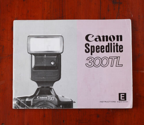 CANON SPEEDLITE 300TL INSTRUCTION BOOK/217471 - Picture 1 of 1