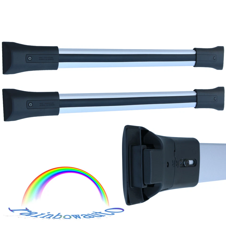 84130842 para GMC Acadia Limited 2010-2016 equipamiento de riel transversal de techo plateado Foto 4 de 4