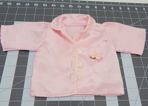 Small Small World Beatrice Collection Pink Satin Pajama Top Pants Doll Clothing - Picture 5 of 7