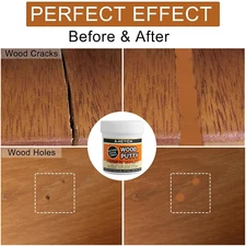 Wood Filler - Natural Wood Filler Putty for Repair Wood Cracks & Holes on Wooden