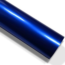 10,69€/m² Auto Folie glänzend Metallic Blau 8m x152cm Luftkanäle Car Wrapping