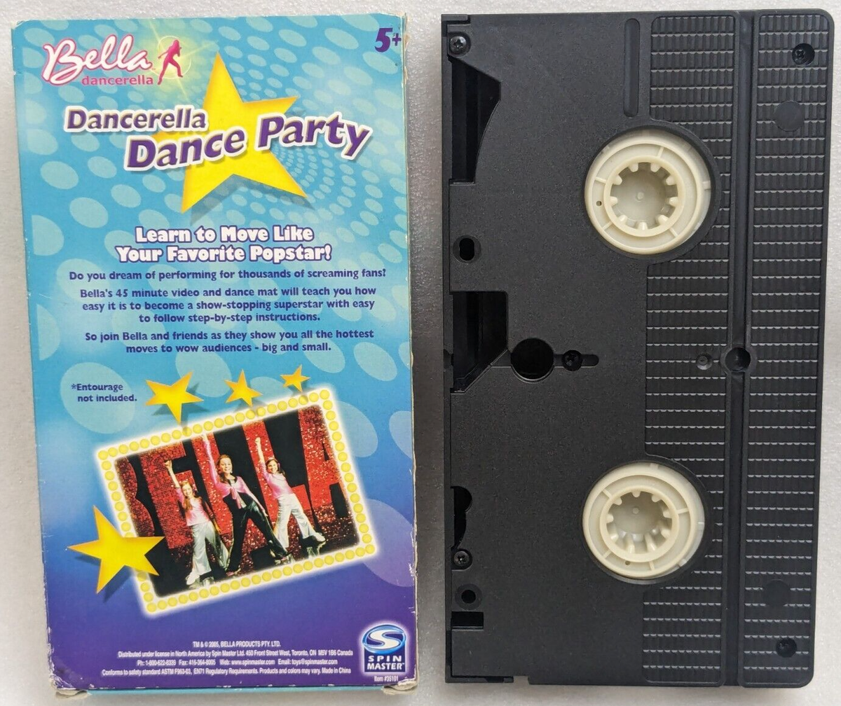 Bella Dancerella Dance Party Home Ballet Studio (VHS, 2003, Spin