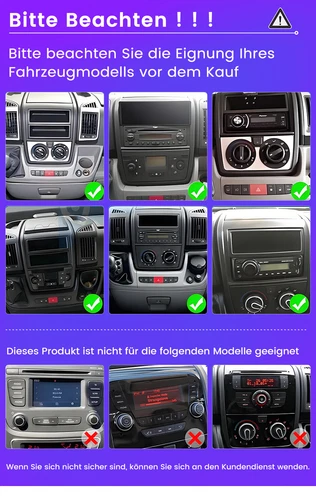 64G Für Fiat Ducato Peugeot Boxer Citroen Android 13 Autoradio CarPlay Kam Navi - Bild 2 von 13
