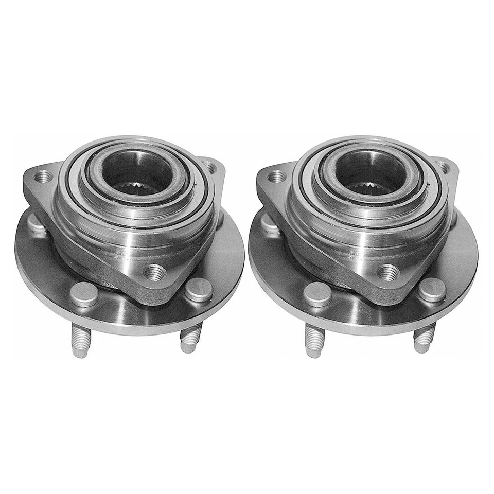Par de cubo de roda dianteira e conjunto de rolamento 04-07 Chevy Malibu para Pontiac G6 - Imagem 2 de 4