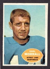 1960 TOPPS EARL MORRALL CARD NO:41 NEAR MINT CONDITION