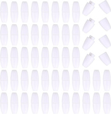 50 Sets Breakaway Clasps for Necklaces - Safety Plastic Bead Barrel  White 