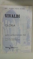 Gloria with Latin - English Text Kalmus Vocal Scores 6497 Paperback   1967