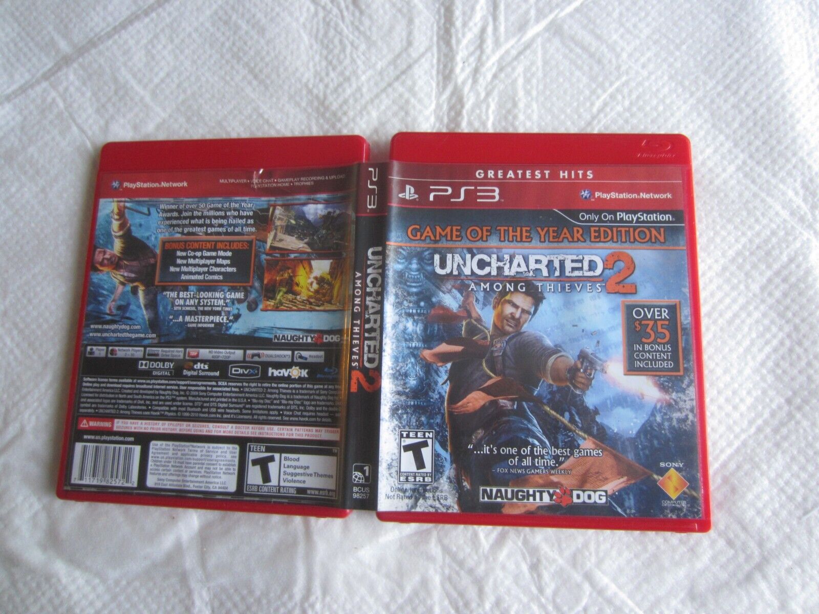 Best Buy: Uncharted 2: Among Thieves Game of the Year Edition Greatest Hits PlayStation  3 98257