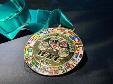 WBC World Boxing Champion Boxing Medal Green ...