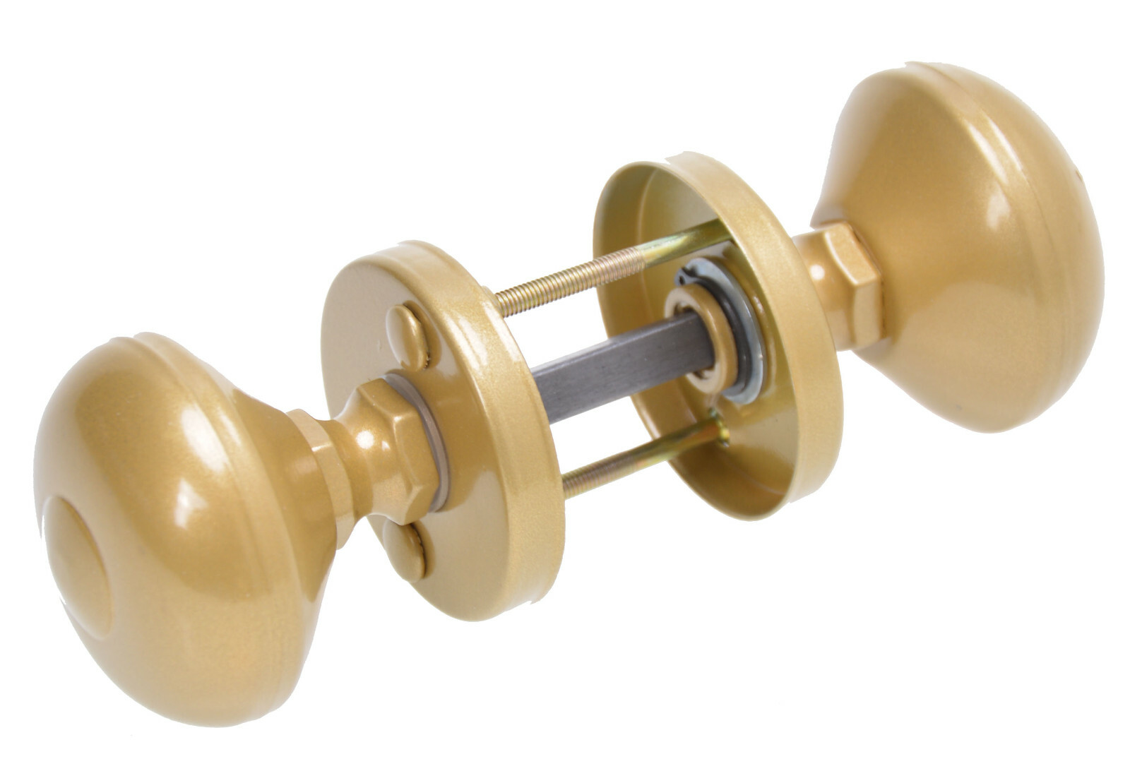 Aqbau® Set 2 tlg. Türknopf Drehbar auf Rundrosette Knopfdrücker ...
