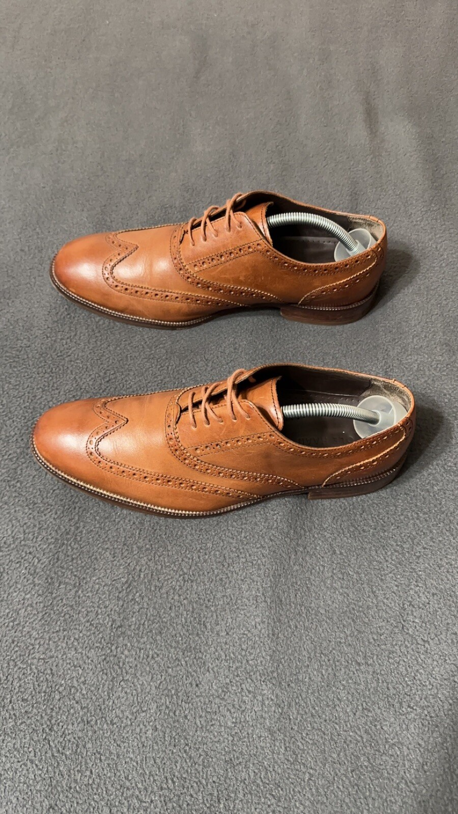 SAOLA Scarpe da uomo Cole Haan Williams Wingtip II Brogue Oxford marrone chiaro Grand.Øs taglia 9 5