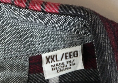 Weatherproof Red Flannel Shirt Mens Size XXL Original Vintage Button Down Collar - Picture 3 of 8