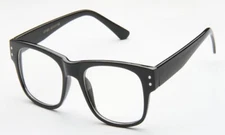  Clear Lens Glasses Nerdy Geek Fake Smart Unisex Mens Womens Eyewear UV 100%