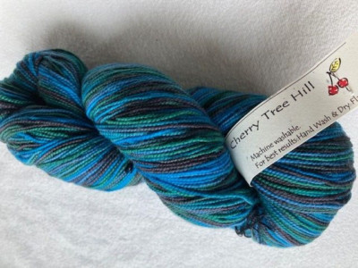 Cherry Tree Hill Supersock Select Yarn 100% SW Merino Green Mountain Madness