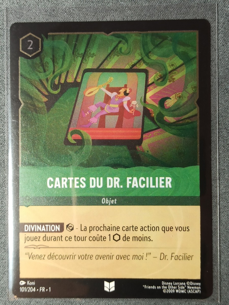 dr facilier cards lorcana Disney the First Chapter Dr. Agent Provocateur #37/20 Rotterdam Comics Princess and the Frog Cost (Ink) Dr. Facilier - Remarkable Gentleman