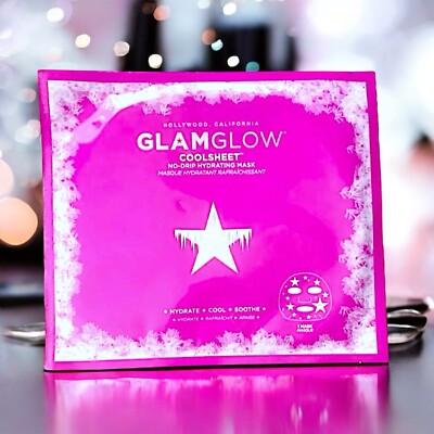 Glamglow Coolsheet No-Drip Hydrating Sheet Mask Brand New In Package