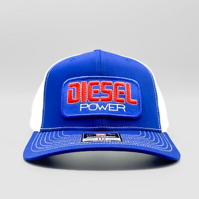 Ford Diesel Power Stroke Embroidered Patch Hat Cap Trucker Style Mesh Retro 80s Ford Power Stroke Diesel Trucker Hat, Ford Power Stroke  main image 2