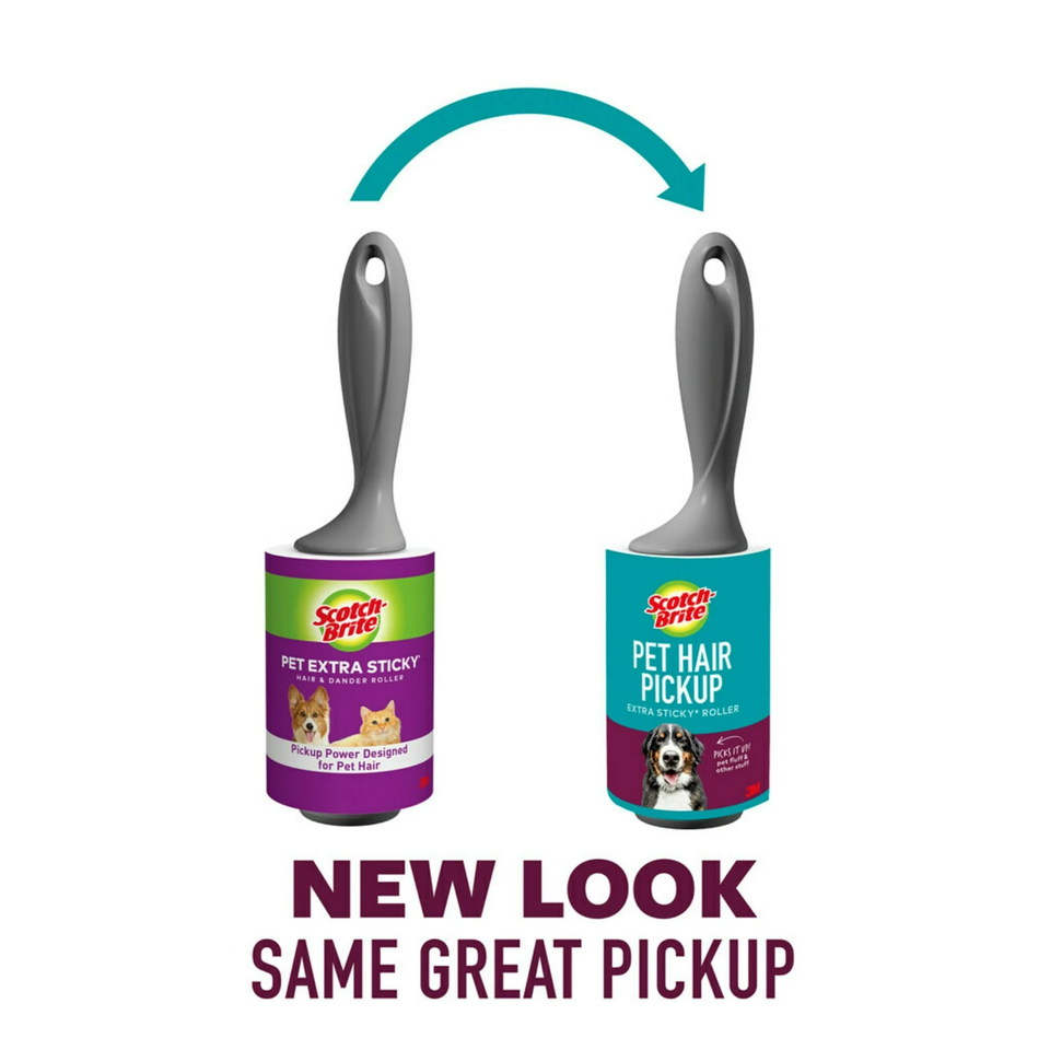 ScotchBrite Pet Extra Sticky Hair Lint Roller, 95 Sheets(Packaging May