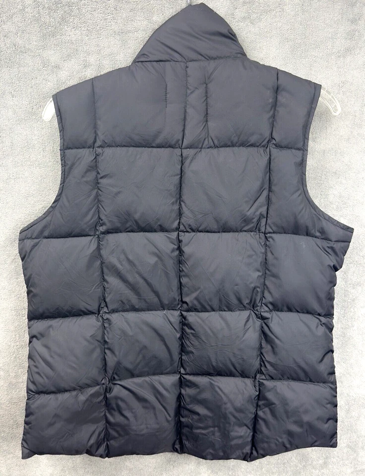 Chaleco acolchado Athletch para mujer M negro acolchado nailon brillante botones a presión sin mangas Foto 3 de 4