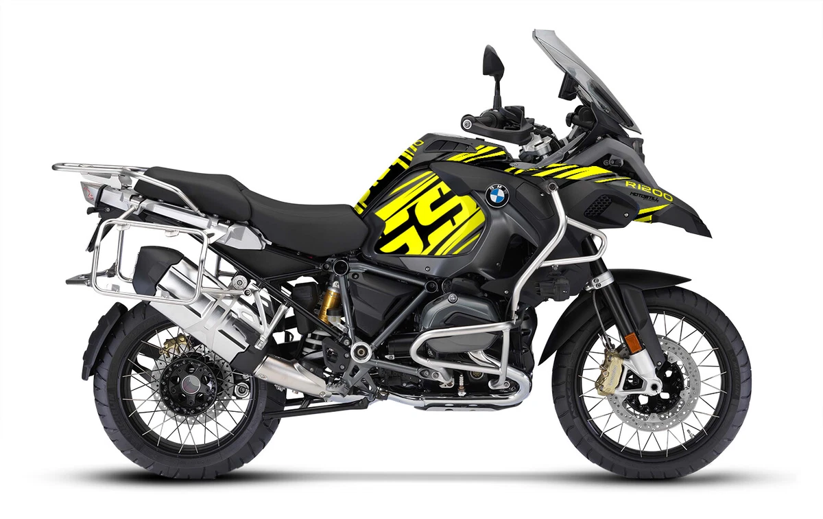 BMW GS 1200 ADV 2014 2020 Yellow FULL GRAPHIC STICKER SET