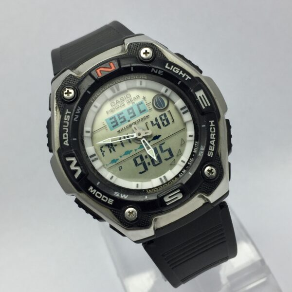CASIO Fishing Gear 5056 AQW-101 Ana-Digi Quartz Vintage Men's