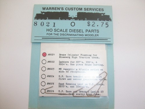 Cilindro de freno Warrens Yellowstone Custom Serv Overland Models plomería 775-8021 | Zustand: New