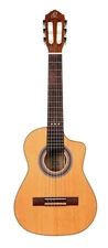 Ortega Guitars Requinto Series 6 String Acoustic Guitar, Right (RQC25)