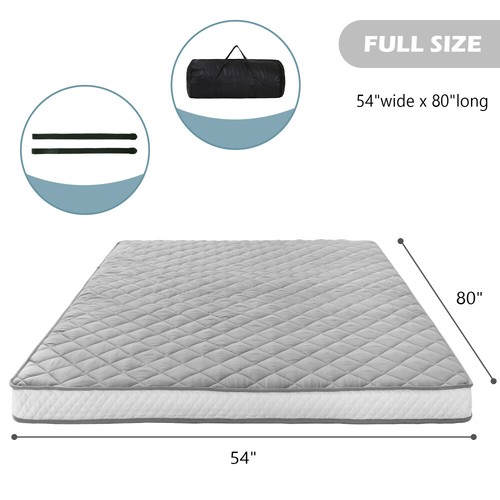 MOPHOTO Japanese Floor Mattress Diamond Patterned Futon Mattress Quilted Mat Pad - Picture 29 of 60