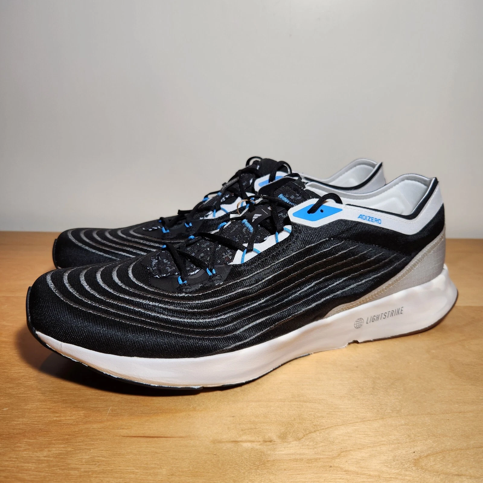 Sneakers Uomo Tg 12 Adidas Adizero X Parley Nero Grigio Blu HQ6594 Nuove
