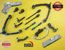 Ball Joint Control Arm Upper Lower Inner Outer Tie Rod KIT XRF LIFETIME WARRANTY