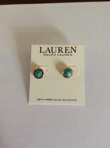 Ralph Lauren Turquoise Stud Fashion Earrings