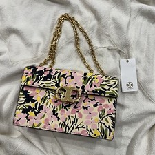 Tory Burch Gemini Link Small Chain Flower Field Shoulder Bag S 74067 525 NEW