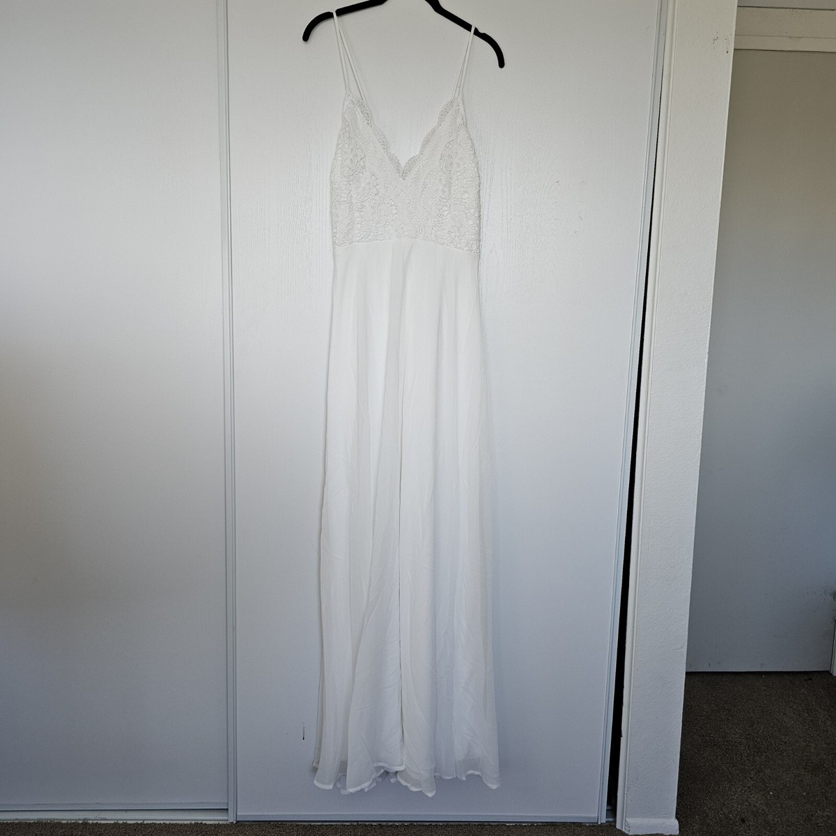 haute hippie lace slip dress Shona Joy - Lustre Lace Slip Mini Dress - Ivory main image 1