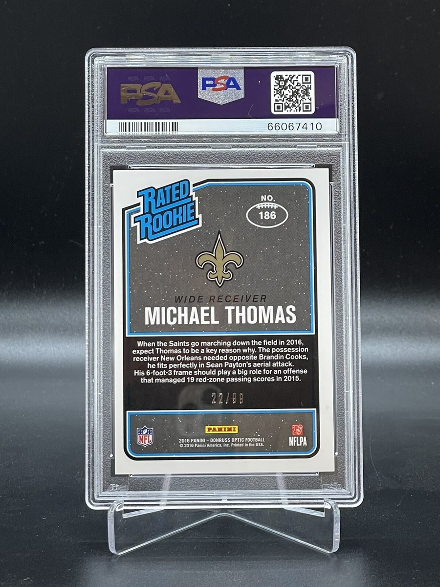 2016 Michael Thomas Optic Red Holo /99 RC #186 PSA 10 Gem Mint | eBay