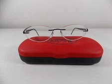 Silhouette  5555 70 4540  Navy Blue Titanium Eyeglasses