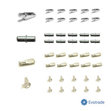 Supporti Reggipiani Reggivetro Mensoline Ripiani interni legno Kit 40 Pezzi