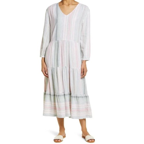 Caslon Long Sleeve Tiered Midi Dress Size XS - 第 1/1 張圖片