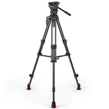 Sachtler Ace XL MK II Fluid Head with 75/2 CF MK II Carbon Fiber Tripod and Mid-