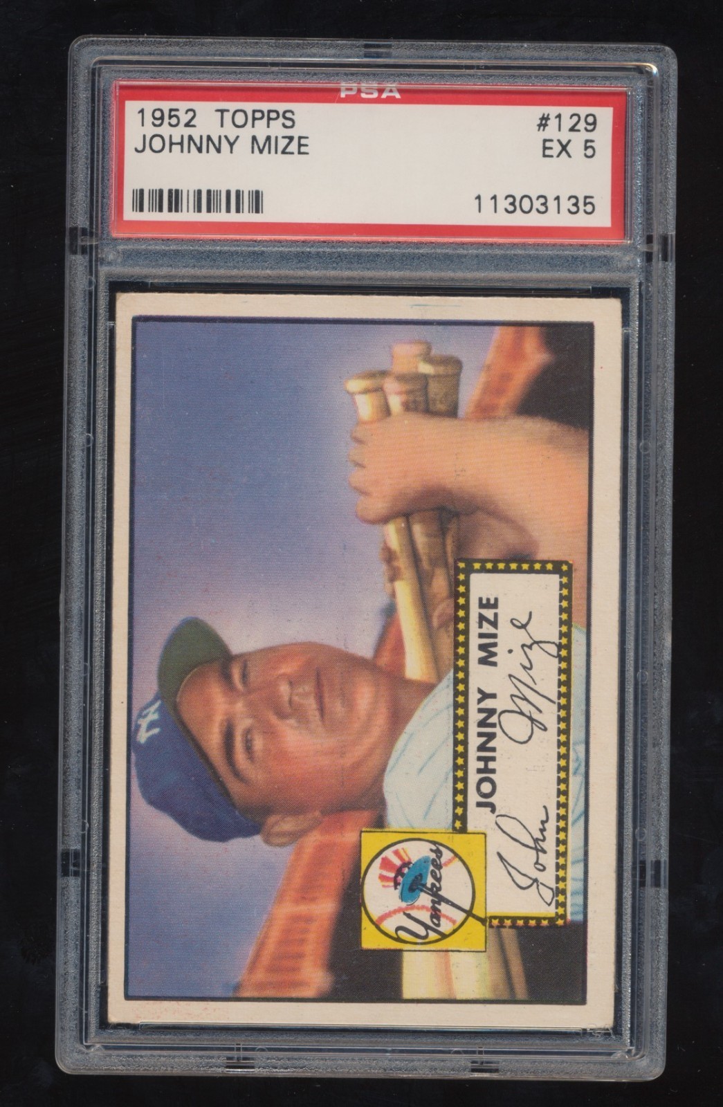 PSA 5  1952 Topps Baseball  Johnny Mize  # 129  HOF
