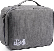 Travel Electronics Organiser Carrying Case for Power Cords Power Bank Earbuds Ha