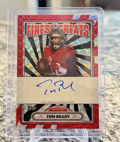 Tom Brady #FG-TB 2024 Topps Finest Greats Autograph card